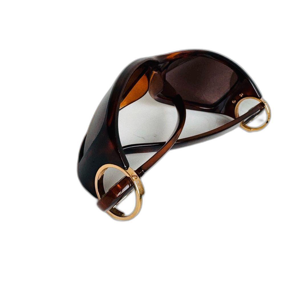 Vintage Y2K Chanel 6030 Tortoise CC Logo Sunglasses Brown Gold Logo Italy - Picture 14 of 16